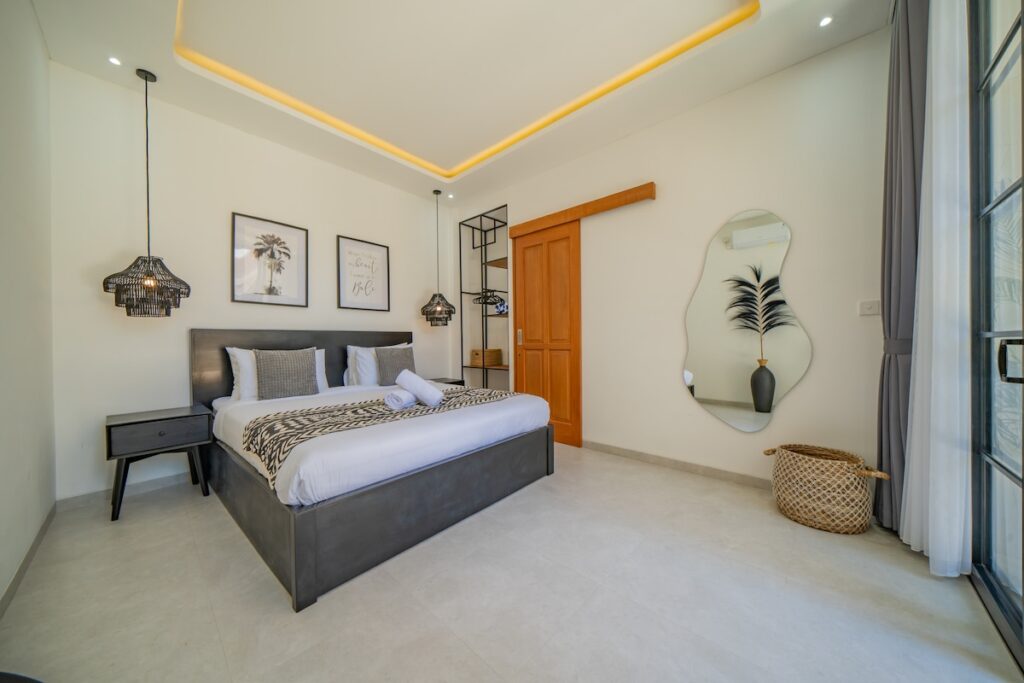 Bedroom Orange Wall Accent