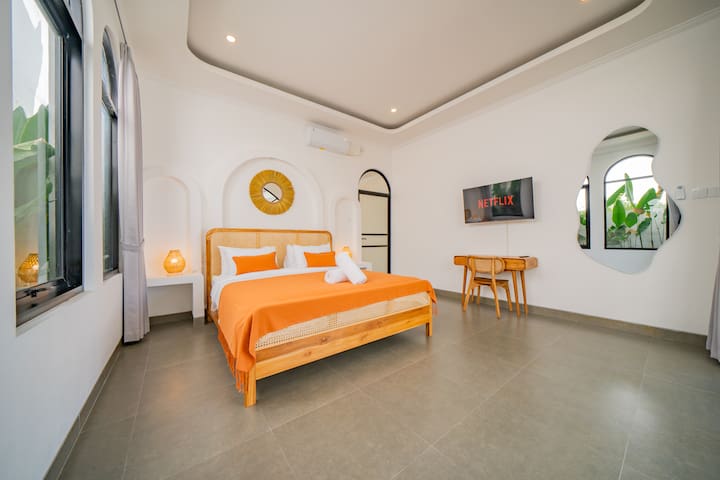 malea-Bedroom Orange Yellow Pendant Light