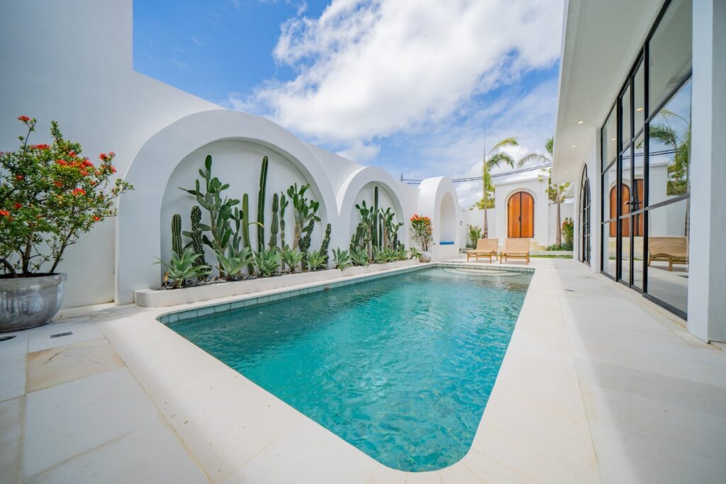 malea-Pool Cactus White Architecture