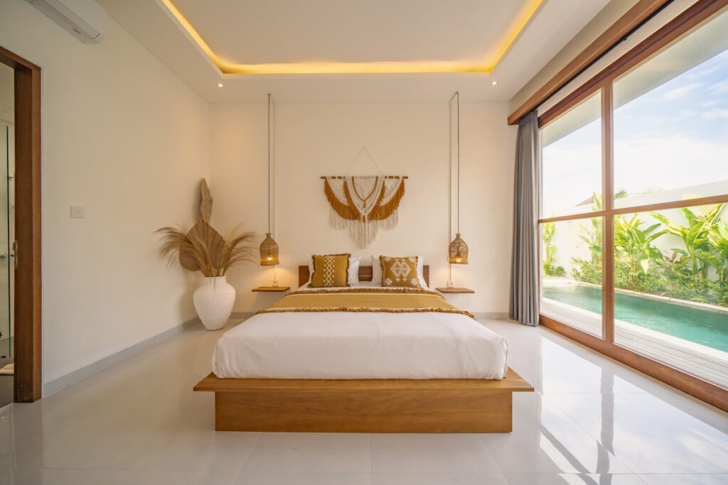 swiss-Bright bedroom window view