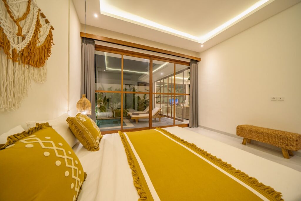 swiss-Living space with yellow accent