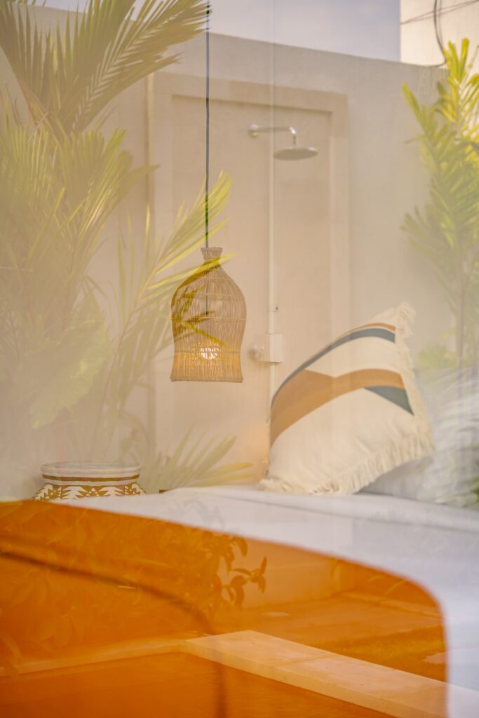 swiss-Outdoor bathroom garden