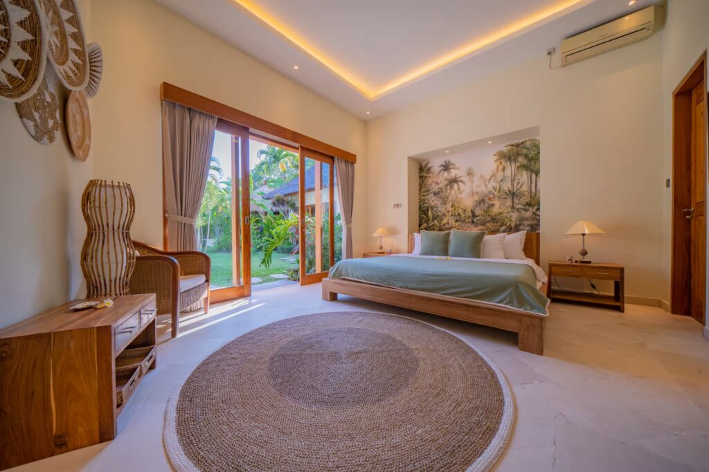 Serene master bedroom garden