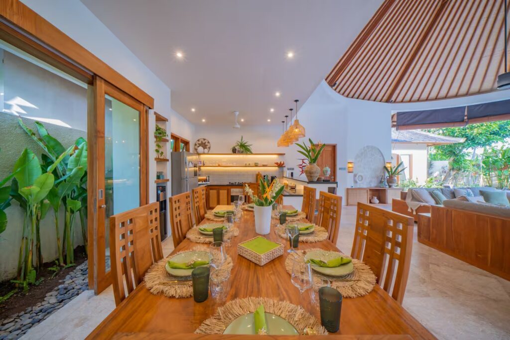 Welcoming dining area setup